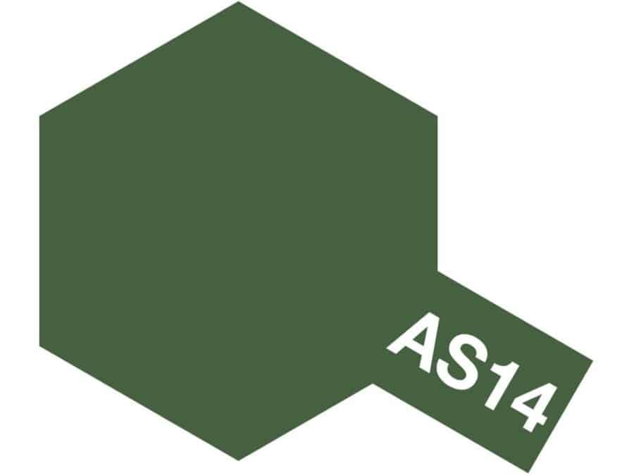 Tamiya 86514 AS-14 Olive Green (USAF) - 100ml Spray Can：圖片 1
