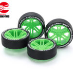 Tamiya 95640 Mini4WD 40th Anniversary Super Hard Low-profile Tire & Wheel Set (12-Spoke)