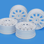 Tamiya 22067 TH 10-Spoke Wheels (White) (24mm Width, Offset 0)