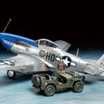 Tamiya 25205 1/48 North American P-51D Mustang & 1/4-Ton 4x4 Light Vehicle Set