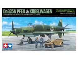 Tamiya 25206 1/48 Dornier Do335a Pfeil & Kubelwagen Type 82 Set：圖片 2