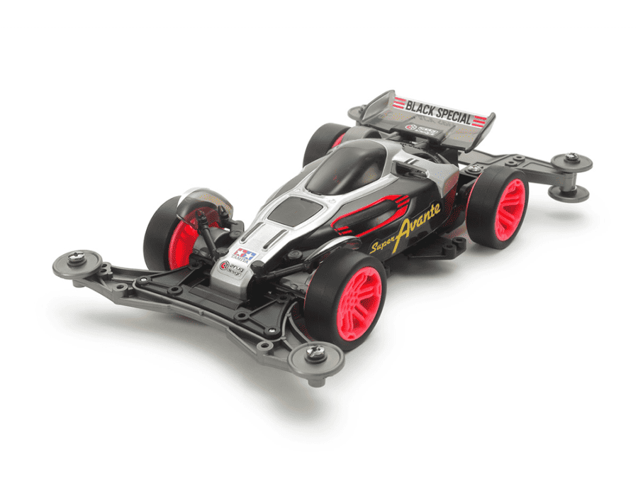 Tamiya 95648 1/32 Mini 4WD Super Avante Jr. Black Special (VZ Chassis)：圖片 1