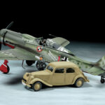 Tamiya 25213 1/48 Focke-Wulf Fw190 D-9 JV44 & Citroen Traction 11CV Staff Car Set