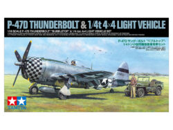Tamiya 25214 1/48 P-47D Thunderbolt "Bubbletop" & 1/4-Ton 4x4 Light Vehicle Set：圖片 2