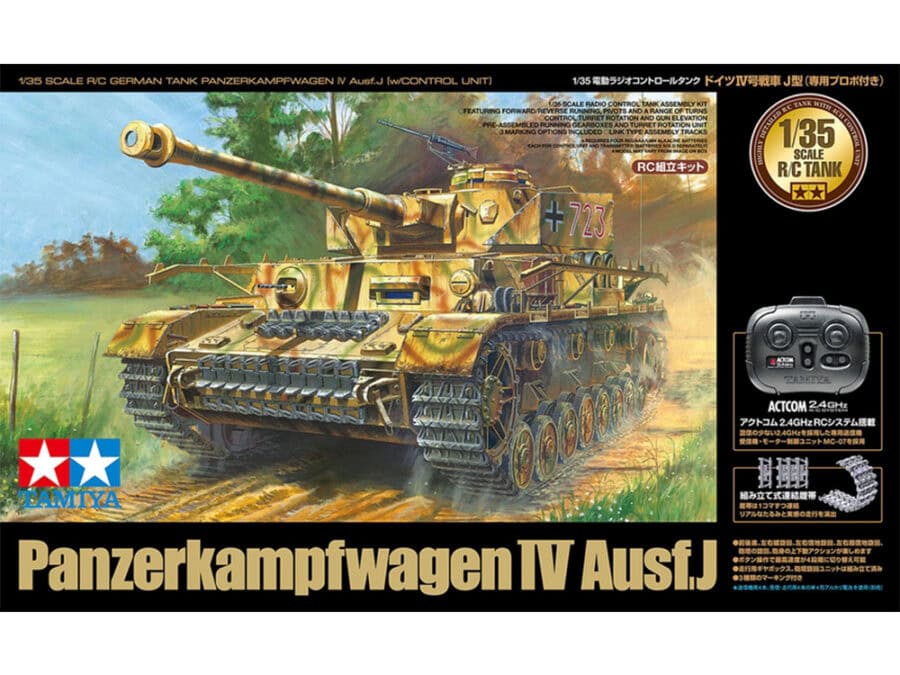 Tamiya 48218 1/35 RC German Panzerkampfwagen IV Ausf.J (w/Control Unit)：圖片 2