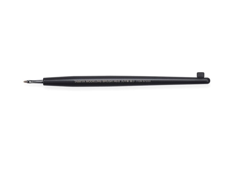 Tamiya 87223 Modeling Brush HG II Rounded Flat Brush (Extra Small)：圖片 1