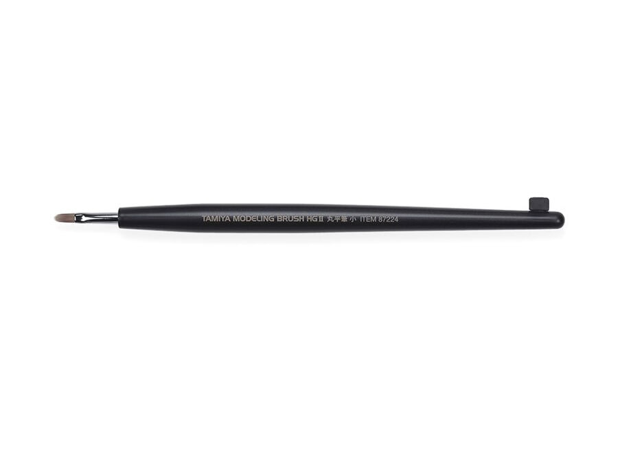 Tamiya 87224 Modeling Brush HG II Rounded Flat Brush (Small)：圖片 1