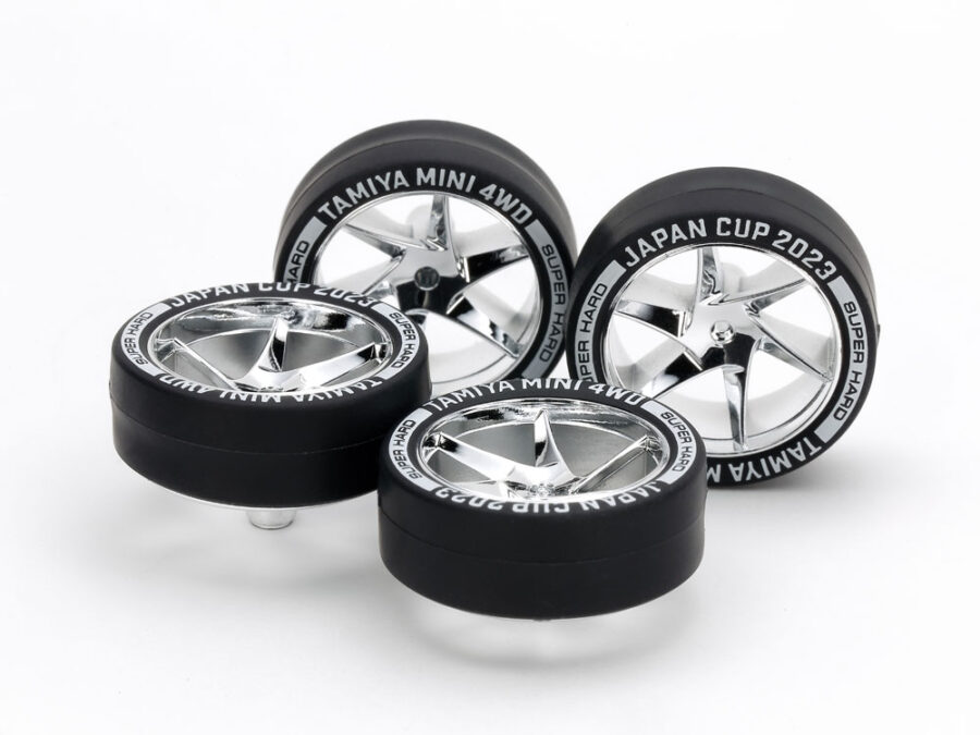 Tamiya 95162 Super Hard Low-Profile Tire & Wheel Set (Spiral) J-Cup 2023：圖片 1