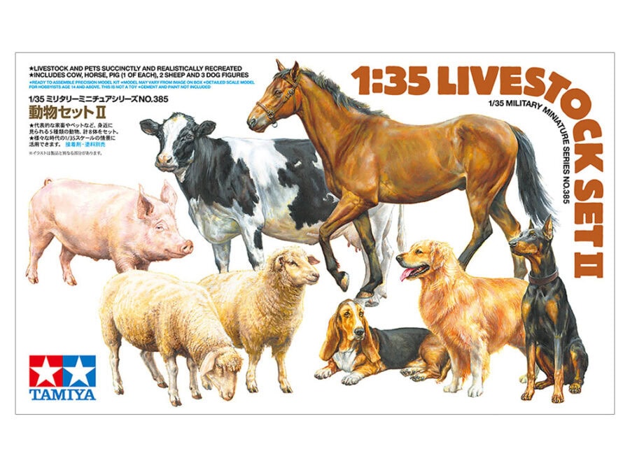 Tamiya 35385 1/35 Livestock Set II：圖片 2