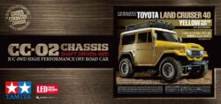 Tamiya 47490 1/10 RC Toyota Land Cruiser 40 (Yellow Painted Body) (CC-02 Chassis)：圖片 2