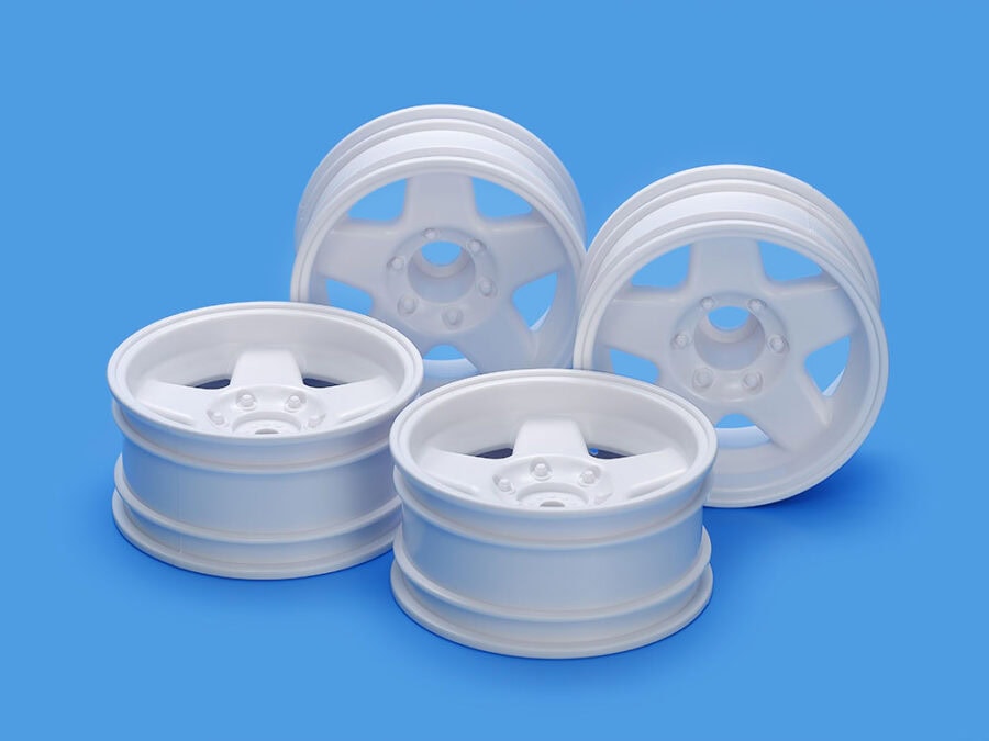 Tamiya 22077 The Hornet 1-Piece Large Diameter Wheels (Front & Rear)：圖片 1