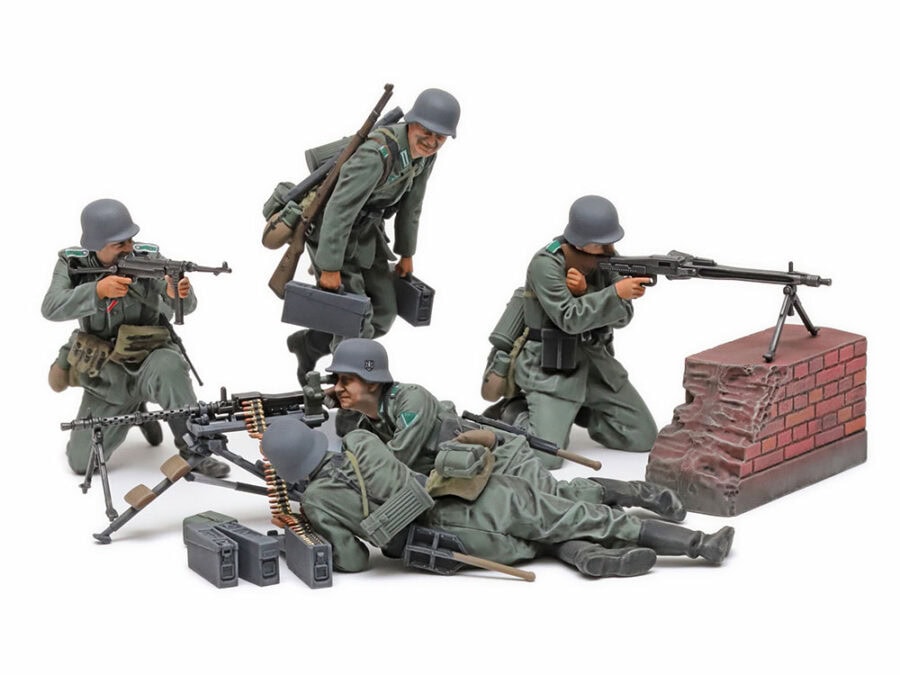 Tamiya 35386 1/35 German Machine Gun Team Set (Mid-WWII)：圖片 1