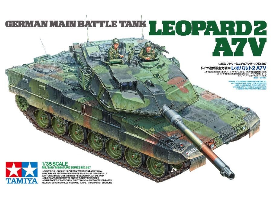 Tamiya 35387 1/35 German Main Battle Tank Leopard 2 A7V：圖片 2