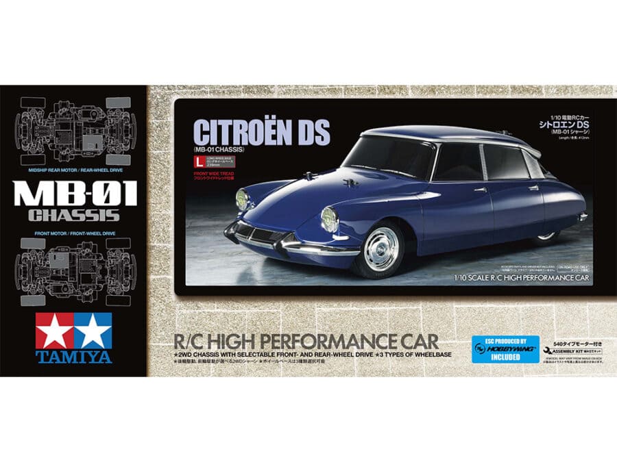 Tamiya 58734 1/10 RC Citroën DS (MB-01 Chassis)：圖片 2
