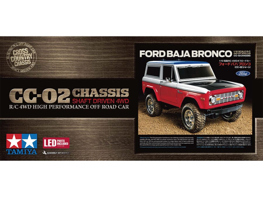 Tamiya 58736 1/10 RC Ford Baja Bronco (CC-02 Chassis)：圖片 2
