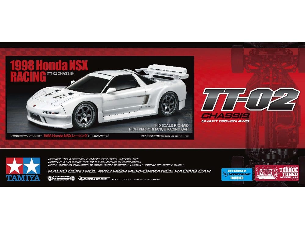 Tamiya 58739 1/10 RC 1998 Honda NSX Racing (TT-02 Chassis