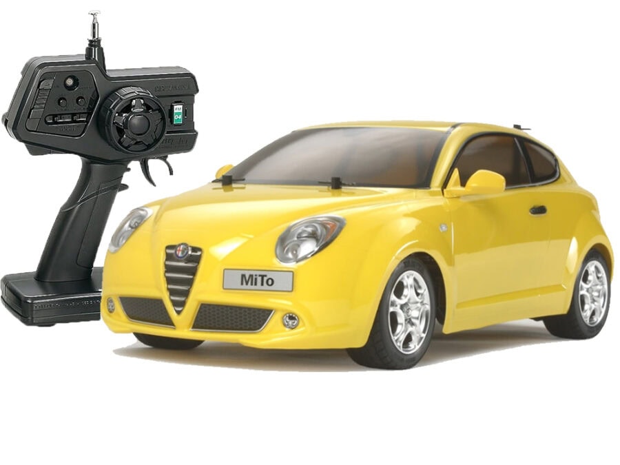 Tamiya 84134 1/10 RC XB Alfa Romeo MiTo Yellow Body Version (M-05 Chassis)：圖片 1