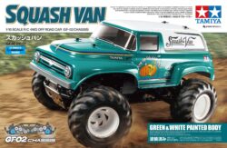Tamiya 47497 1/10 RC Squash Van (Green & White Painted Body