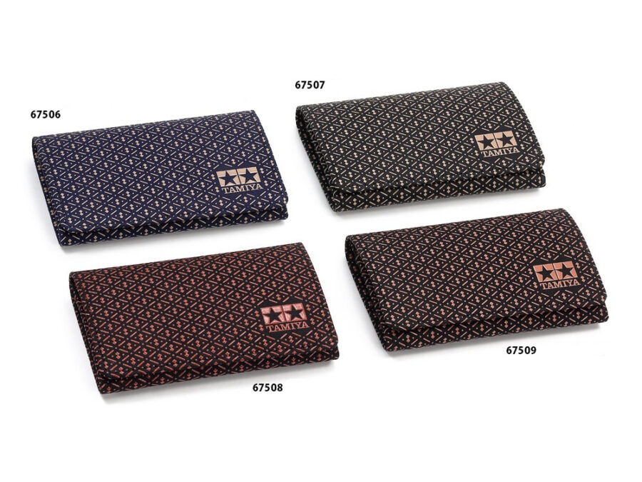 Tamiya Inden Business Card Case (Navy Blue/White, Black/White, Black/Red, Black/Pink)：圖片 1