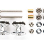 Tamiya 15418 Mini 4WD Double Aluminum Rollers w/Rubber Rings (13-12mm)