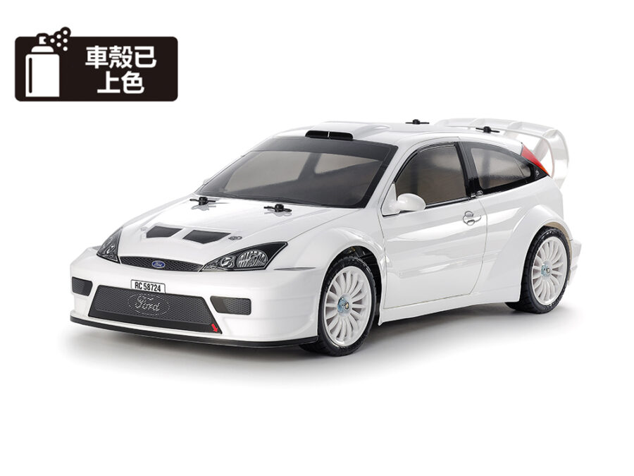 Tamiya 47495 1/10 RC 2003 Ford Focus RS Custom (Pre-Painted Body) (TT-02 Chassis)：圖片 1