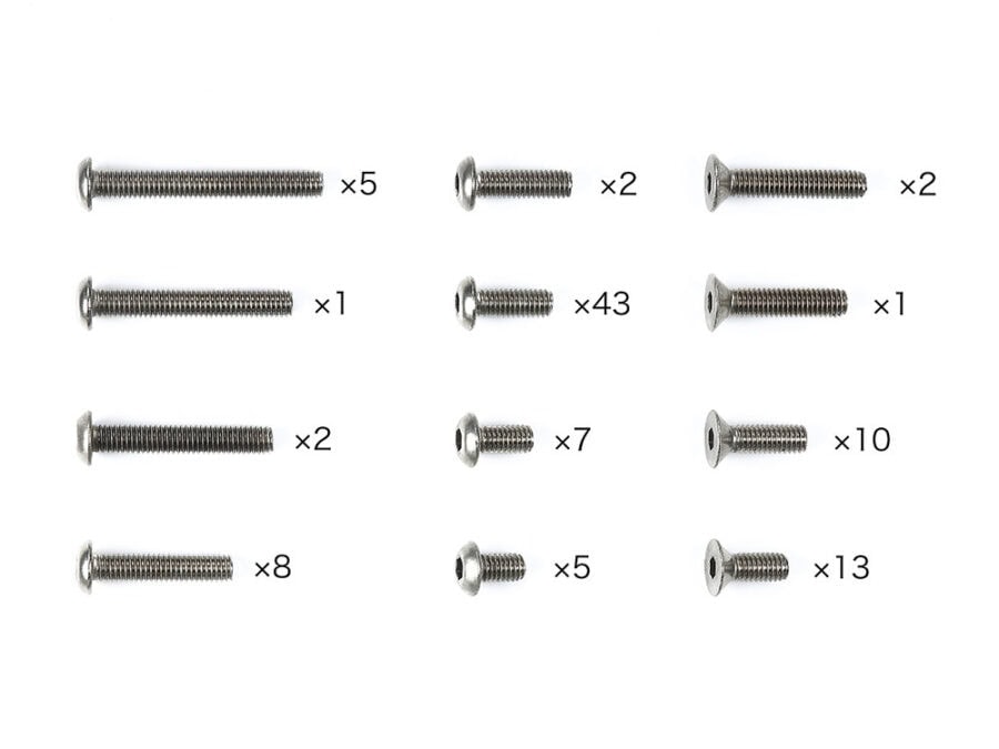Tamiya 47509 XM-01 Titanium Screw Set：圖片 1