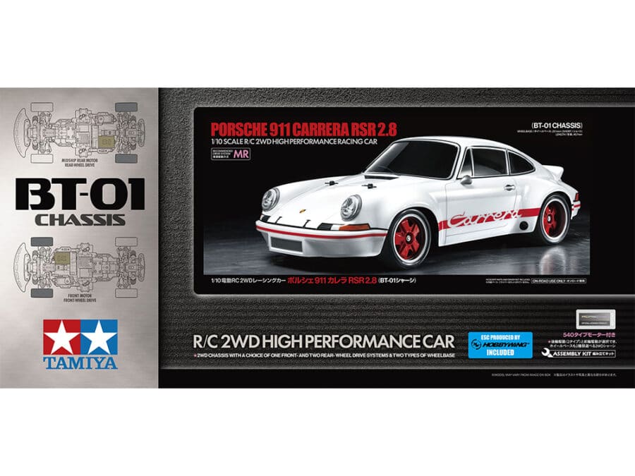 Tamiya 58740 1/10 RC Porsche 911 Carrera RSR 2.8 (BT-01 Chassis)：圖片 2