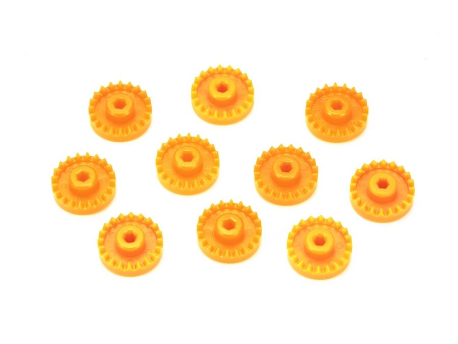 Tamiya 94773 AO-1019 Mini 4WD G-2 Gear(Orange, 10Pcs)：圖片 1