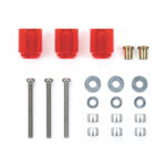 Tamiya 95661 Hi-Mount Tube Stabilizer Set (Clear Red)