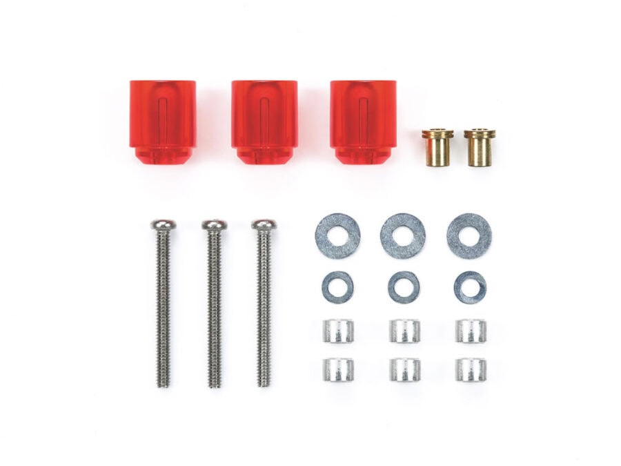 Tamiya 95661 Hi-Mount Tube Stabilizer Set (Clear Red)：圖片 1