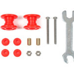 Tamiya 95662 Mini 4WD Low Friction Plastic Double Rollers (Red/13-13mm)