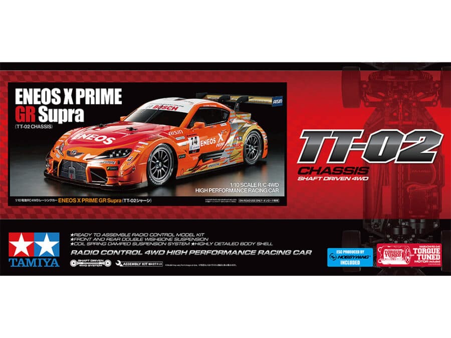 Tamiya 47514 1/10 RC ENEOS X PRIME GR Supra (TT-02 Chassis)：圖片 2