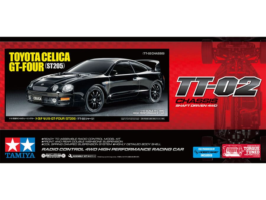 Tamiya 58743 1/10 RC Toyota Celica GT-FOUR (ST205) (TT-02 Chassis)：圖片 2