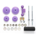 Tamiya 95518 Mini 4WD Large Dia. Stabilizer Head Set (11mm, 15mm) (Purple)