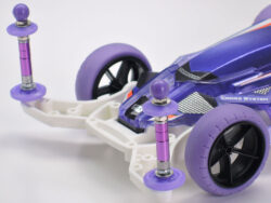Tamiya 95518 Mini 4WD Large Dia. Stabilizer Head Set (11mm, 15mm) (Purple)：圖片 2