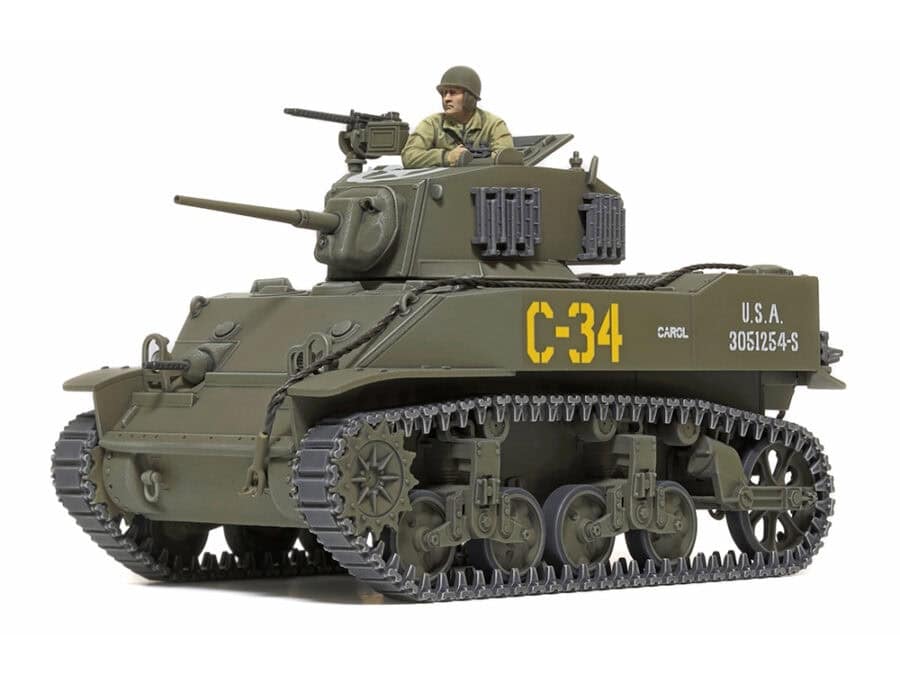 Tamiya 32606 1/48 U.S. Light Tank M5A1 Stuart：圖片 1
