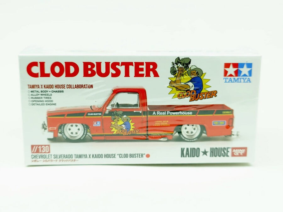 Kaido House KHMG130 1/64 Diecast Mini Car Chevrolet Silverado TAMIYA x KAIDO HOUSE "Clod Buster"：圖片 3