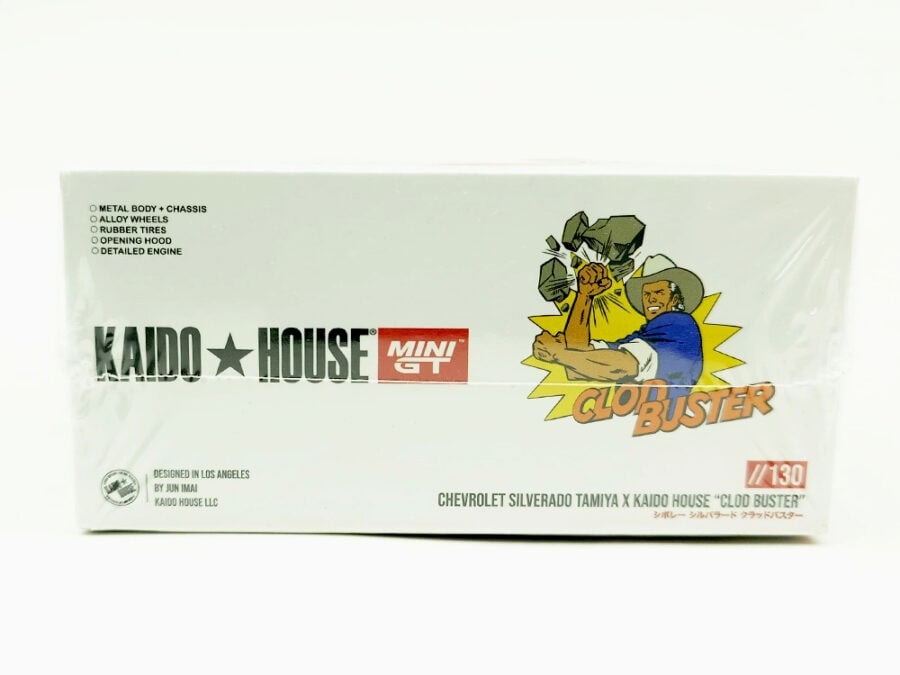 Kaido House KHMG130 1/64 Diecast Mini Car Chevrolet Silverado TAMIYA x KAIDO HOUSE "Clod Buster"：圖片 4
