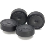 Tamiya 15544 Large Dia. Low Friction Low-Profile Tires (31mm) & Carbon Wheels (Dish)