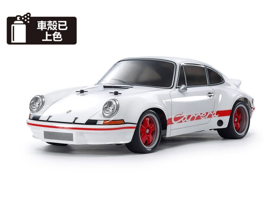 Tamiya 47507 1/10 RC Porsche 911 Carrera RSR 2.8 (White Painted Body) (BT-01 Chassis)：圖片 1