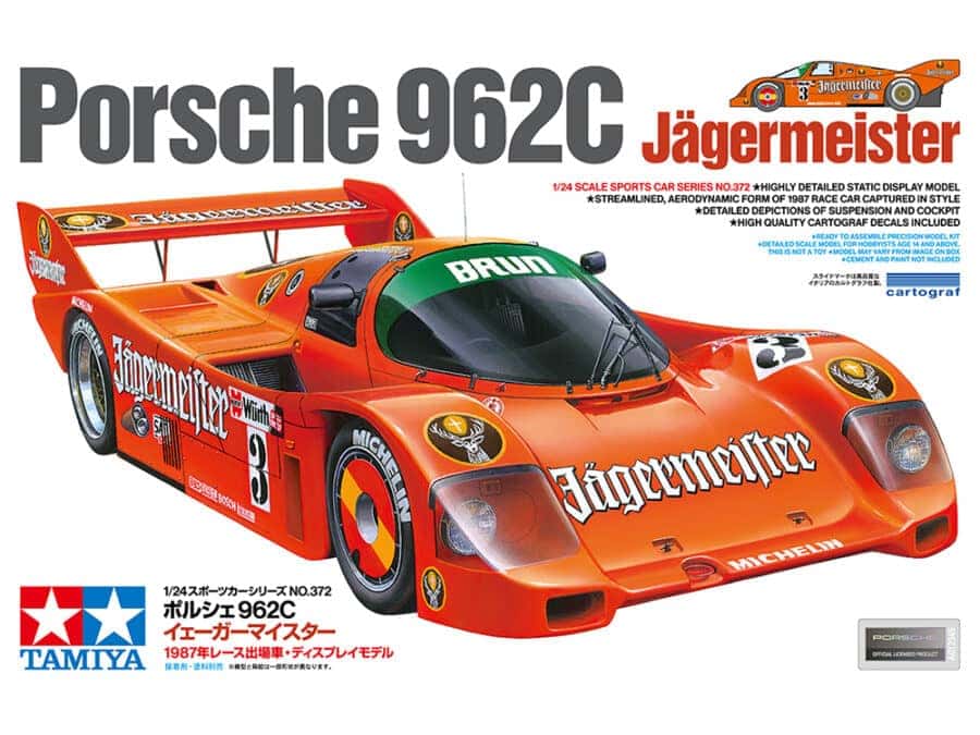 Tamiya 24372 1/24 Porsche 962C Jägermeister：圖片 2