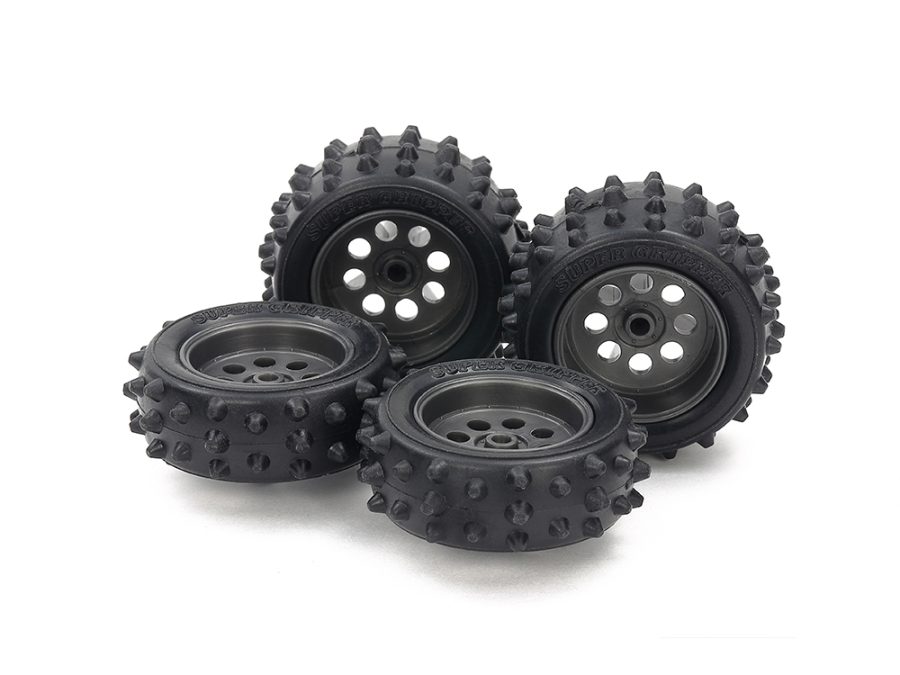 Tamiya 15547 Spike Tire & Wheel Set (for EZ Chassis)：圖片 1
