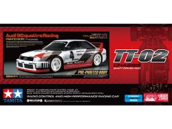 Tamiya 47511 1/10 RC Audi 90 quattro Racing (Painted Body) (TT-02 Chassis)：圖片 2