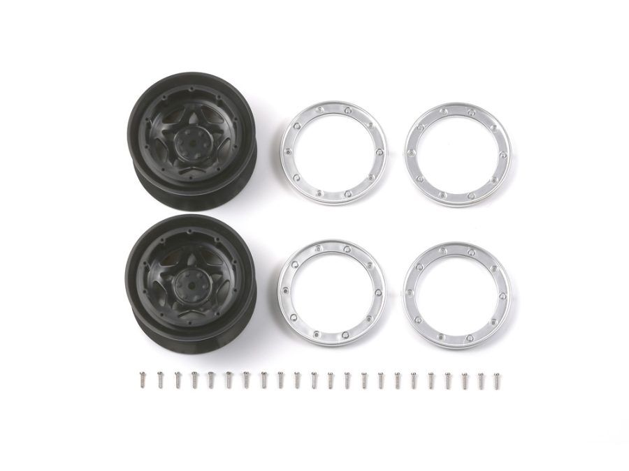 Tamiya 54116 CR-01 Pentagram Wheels 2pcs. (Offset +5)：圖片 1