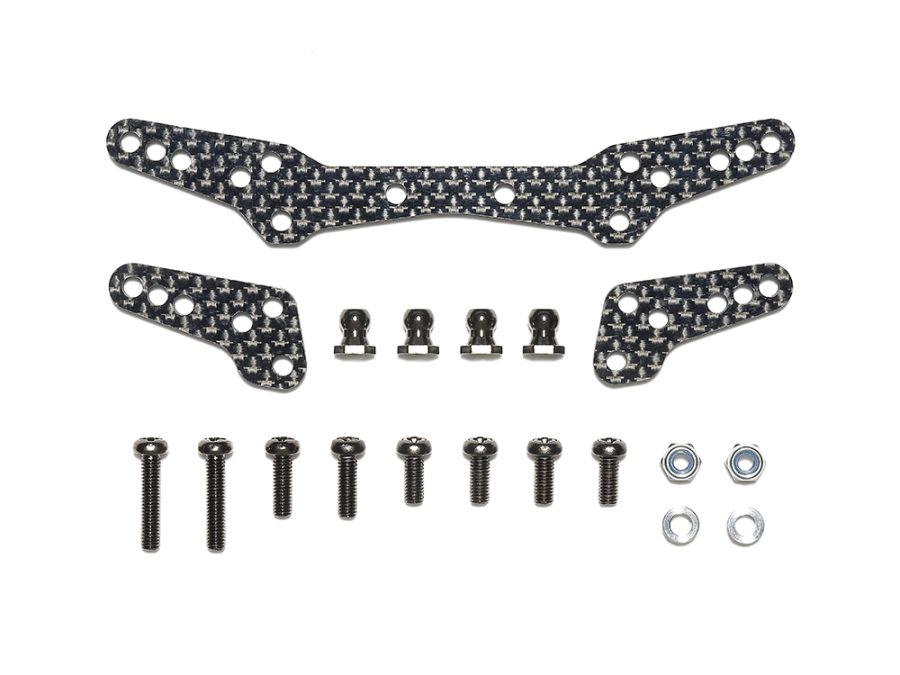 Tamiya 22094 RC DT-04 Carbon Damper Stay Set：圖片 1