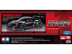 Tamiya 47512 1/10 RC Porsche 911 GT3 R (992) (Black Painted Body) (TT-02 Chassis)：圖片 2