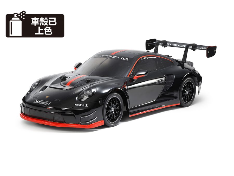Tamiya 47512 1/10 RC Porsche 911 GT3 R (992) (Black Painted Body) (TT-02 Chassis)：圖片 1