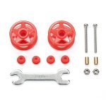 Tamiya 95697 Low Friction Plastic Double Rollers (Red/19-19mm) Mini 4WD Station