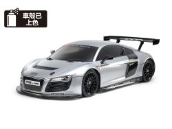 Tamiya 47517 1/10 RC Audi R8 LMS 2008 (Silver Painted Body) (TT-02 Chassis)