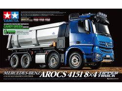 Tamiya 47523 1/14 RC Mercedes-Benz Arocs 4151 8x4 Tipper Truck (Candy Green Edition)：圖片 2